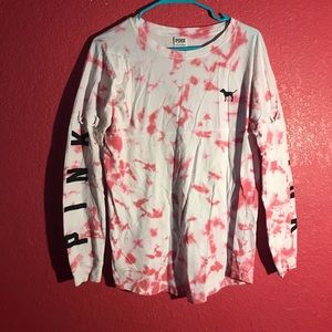 PINK Victoria's Secret Tops - Victoria’s Secret Pink tie die long sleeve PINK Victoria's Secret Tops - Victoria’s Secret Pink tie die long sleeve